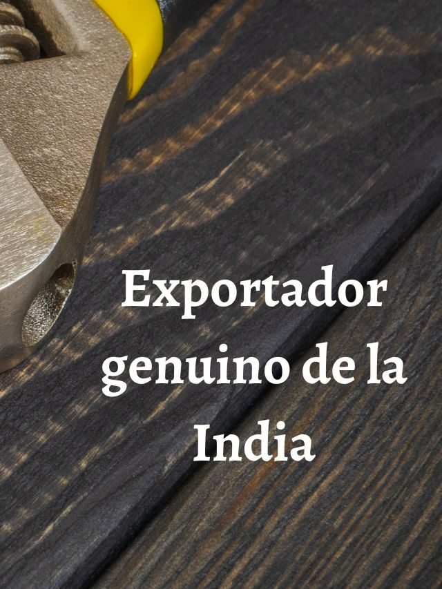 Exportador genuino de la India